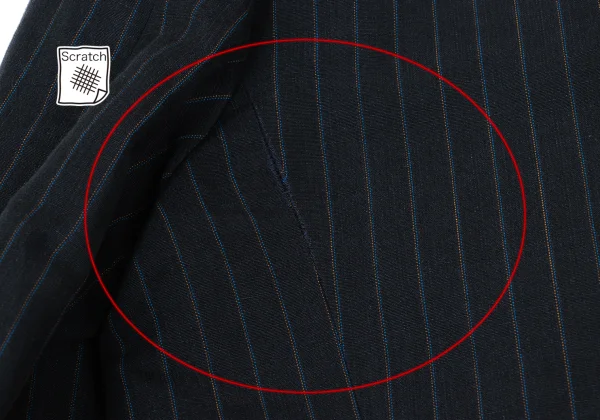 COMME des GARCONS HOMME DEUX Cotton Linen Stripe Jacket & Pants K-174070_010