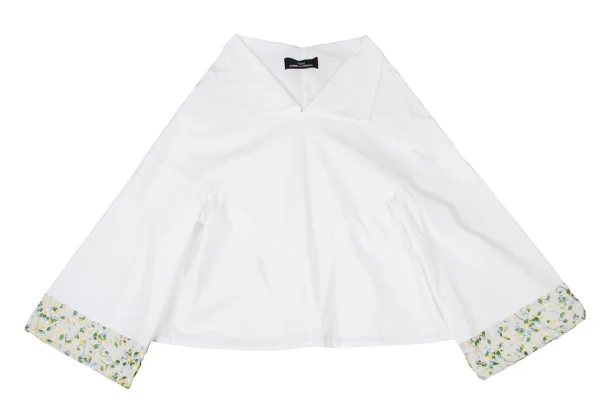 tricot COMME des GARCONS Cotton Floral Embroidery Blouse K-174071_002
