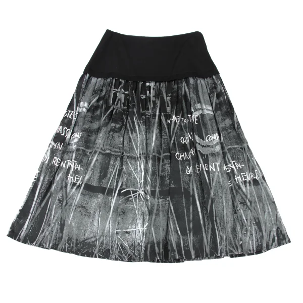 Y's Graphic Printed Skirt K-174075_002