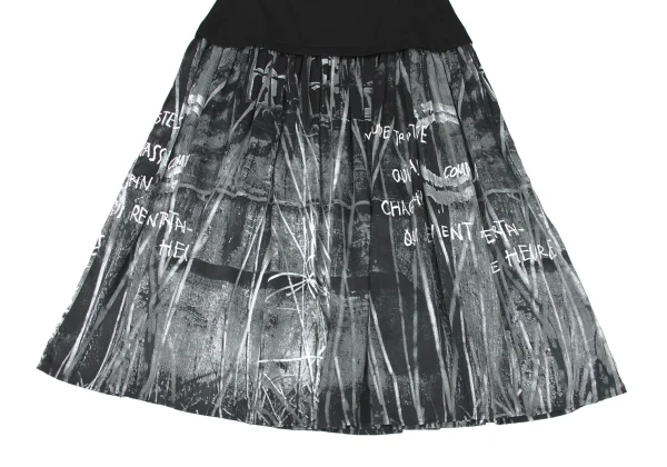 Y's Graphic Printed Skirt K-174075_006