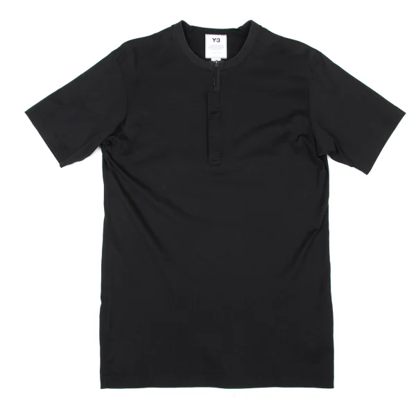 Y-3 Logo Print Half Zip T-shirt Black XS K-174077_001