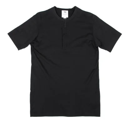 Y-3 Logo Print Half Zip T-shirt