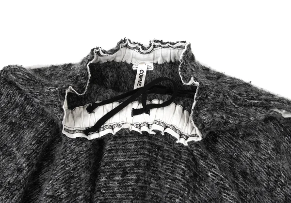 COMME des GARCONS Chunky Knit Flare Skirt K-174079_004