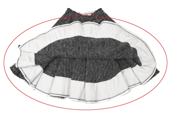 COMME des GARCONS Chunky Knit Flare Skirt K-174079_007