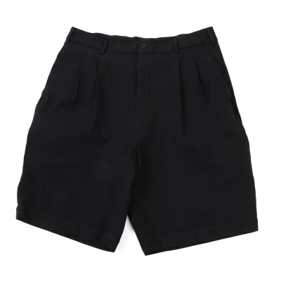 BLACK COMME des GARCONS Polyester Two Tuck Shorts