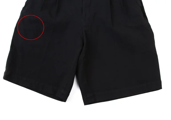 BLACK COMME des GARCONS Polyester Two Tuck Shorts K-174085_006