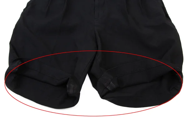 BLACK COMME des GARCONS Polyester Two Tuck Shorts K-174085_008