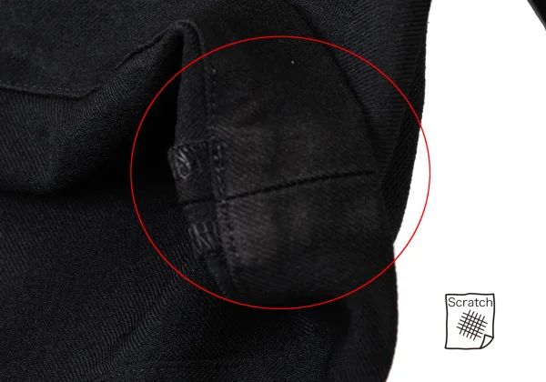 BLACK COMME des GARCONS Polyester Two Tuck Shorts K-174085_009