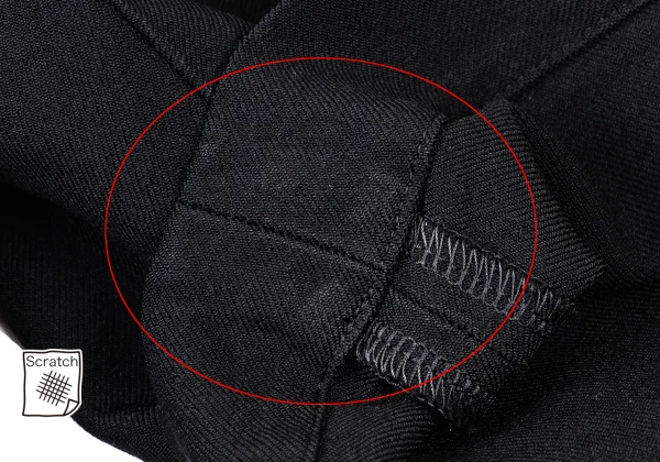BLACK COMME des GARCONS Polyester Two Tuck Shorts K-174085_010