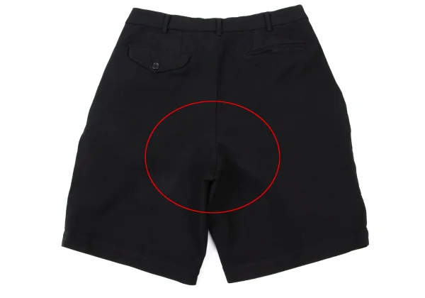 BLACK COMME des GARCONS Polyester Two Tuck Shorts K-174085_011