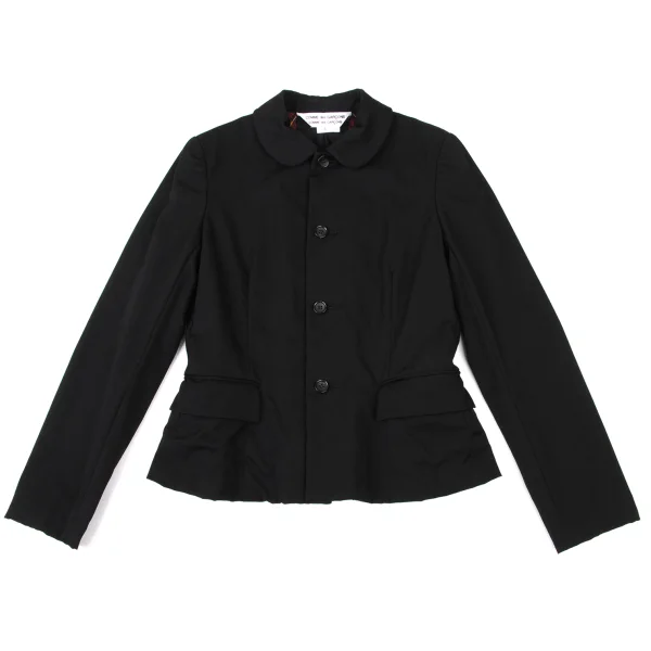 COMME des GARCONS Wool Gabardine Round Collar Reversible Jacket K-174086_003