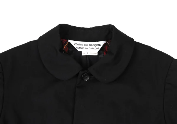 COMME des GARCONS Wool Gabardine Round Collar Reversible Jacket K-174086_004