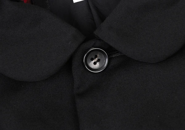 COMME des GARCONS Wool Gabardine Round Collar Reversible Jacket K-174086_005