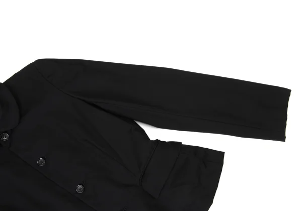 COMME des GARCONS Wool Gabardine Round Collar Reversible Jacket K-174086_006