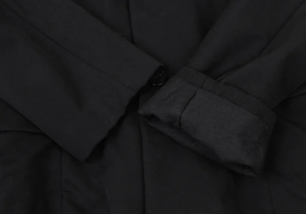 COMME des GARCONS Wool Gabardine Round Collar Reversible Jacket K-174086_007