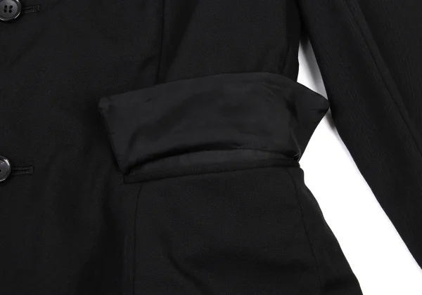 COMME des GARCONS Wool Gabardine Round Collar Reversible Jacket K-174086_009