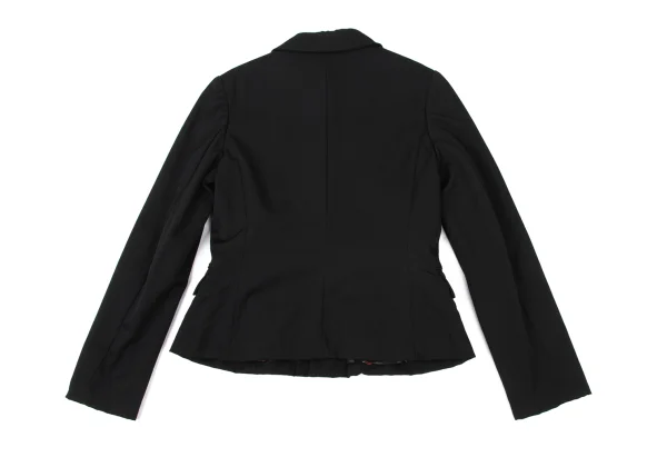 COMME des GARCONS Wool Gabardine Round Collar Reversible Jacket K-174086_014