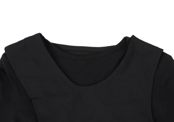 Ground Y Mixed Material Layered Drape Dress K-174087_004