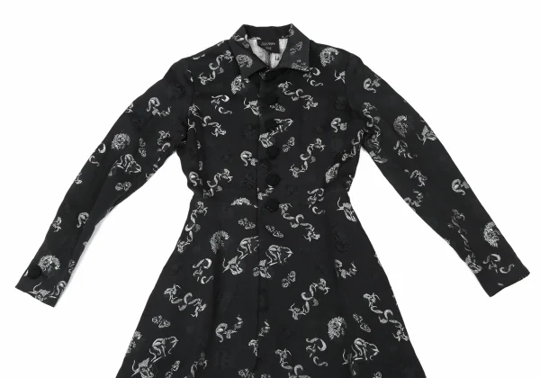 Jean Paul GAULTIER FEMME Rayon Blend Minotaur Jacquard Long Jacket K-174088_003