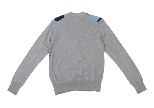 COMME des GARCONS HOMME Argyle Cotton Knit Cardigan K-174090_015
