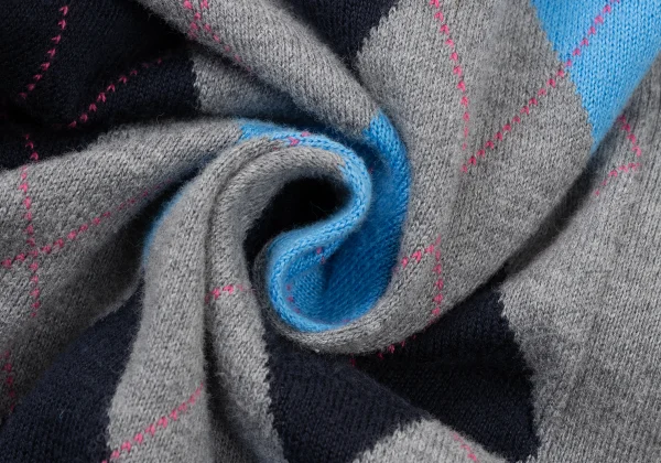 COMME des GARCONS HOMME Argyle Cotton Knit Cardigan K-174090_016