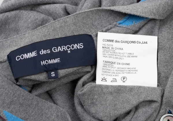 COMME des GARCONS HOMME Argyle Cotton Knit Cardigan K-174090_017
