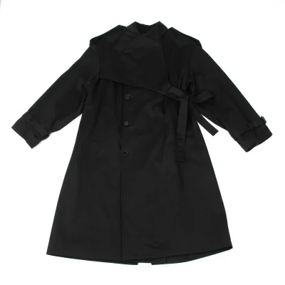 KEISUKE YOSHIDA Cotton Wrap Trench Coat