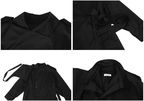 KEISUKE YOSHIDA Cotton Wrap Trench Coat K-174092_003