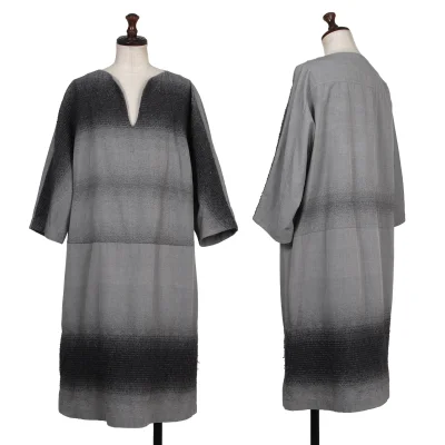 ISSEY MIYAKE HaaT Cotton Wool Gradient Skipper Dress