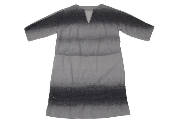 ISSEY MIYAKE HaaT Cotton Wool Gradient Skipper Dress K-174093_002