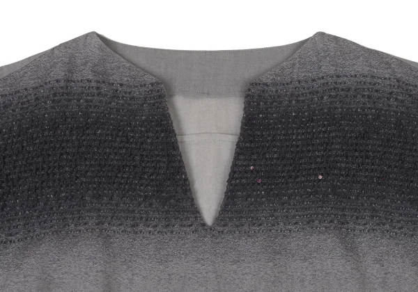 ISSEY MIYAKE HaaT Cotton Wool Gradient Skipper Dress K-174093_004