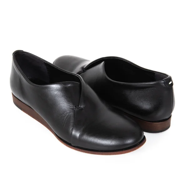 Y's Layered Switching Leather Shoes Black 4(About US 7.5) K-174096_001