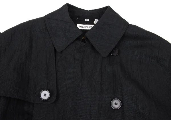 GIORGIO ARMANI Wrinkled Nylon Padded Trench Coat K-174097_003
