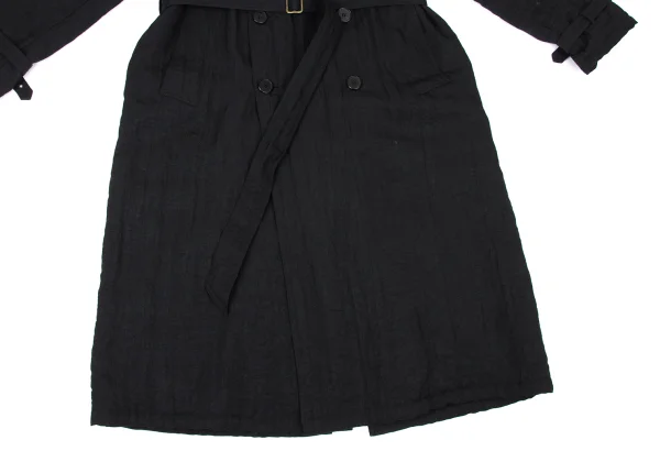 GIORGIO ARMANI Wrinkled Nylon Padded Trench Coat K-174097_007