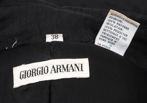 GIORGIO ARMANI Wrinkled Nylon Padded Trench Coat K-174097_015