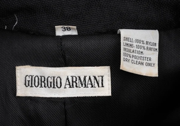 GIORGIO ARMANI Wrinkled Nylon Padded Trench Coat K-174097_016