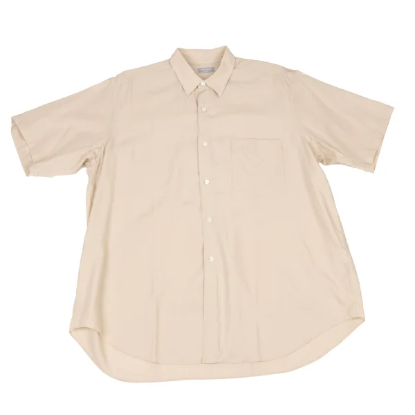 COMME des GARCONS HOMME Rayon Poly Short Sleeve Shirt Beige S-M K-174104_001