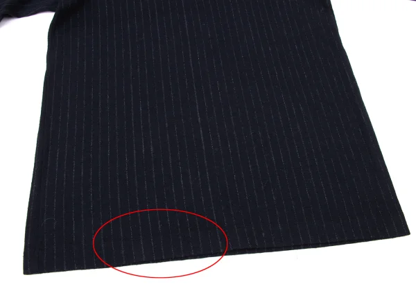 COMME des GARCONS HOMME Wool Striped Henry Neck Knit Top K-174105_008