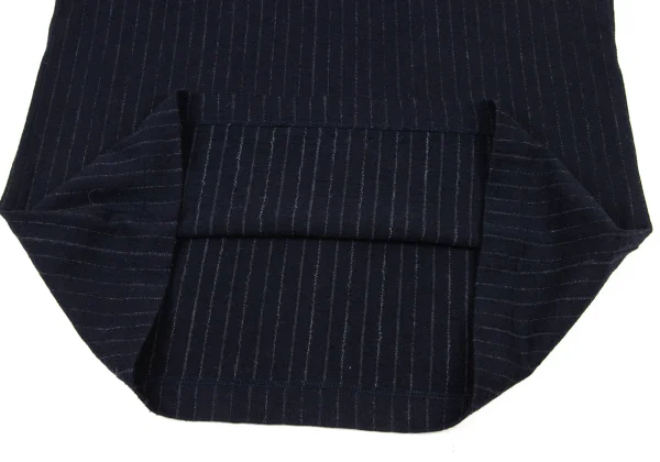 COMME des GARCONS HOMME Wool Striped Henry Neck Knit Top K-174105_010