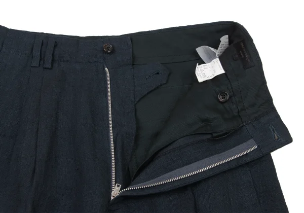COMME des GARCONS HOMME Hand Dyed Linen Tuck Pants K-174107_004