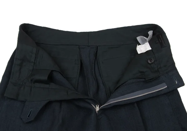 COMME des GARCONS HOMME Hand Dyed Linen Tuck Pants K-174107_005