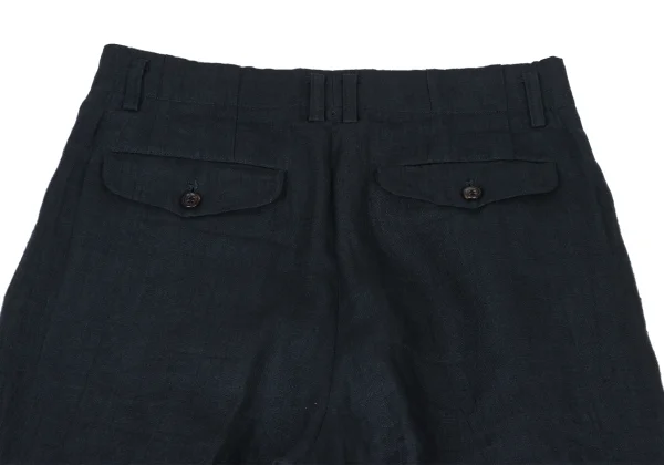 COMME des GARCONS HOMME Hand Dyed Linen Tuck Pants K-174107_010