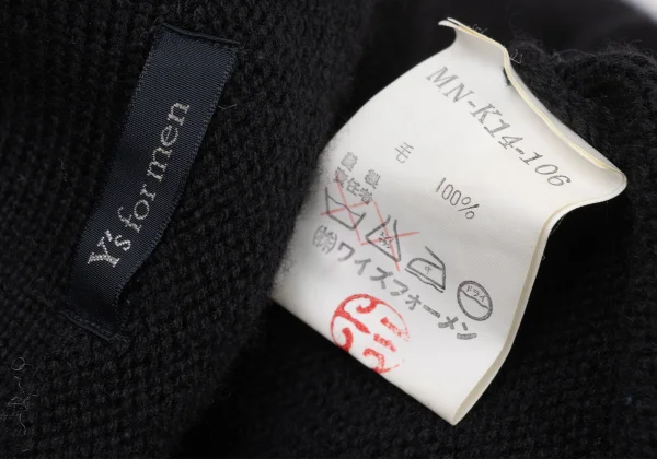 Y's for men Wool Knit Cardigan K-174110_011