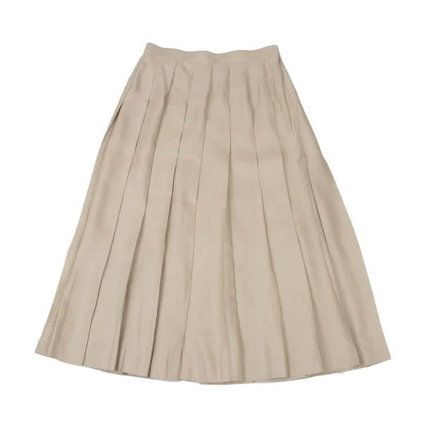 yoshie inaba Silk Linen Pleated Skirt K-174114_002
