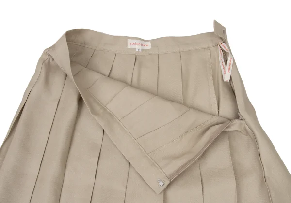 yoshie inaba Silk Linen Pleated Skirt K-174114_004