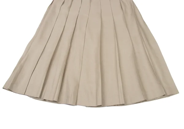 yoshie inaba Silk Linen Pleated Skirt K-174114_005