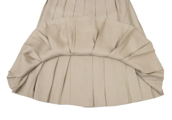 yoshie inaba Silk Linen Pleated Skirt K-174114_006