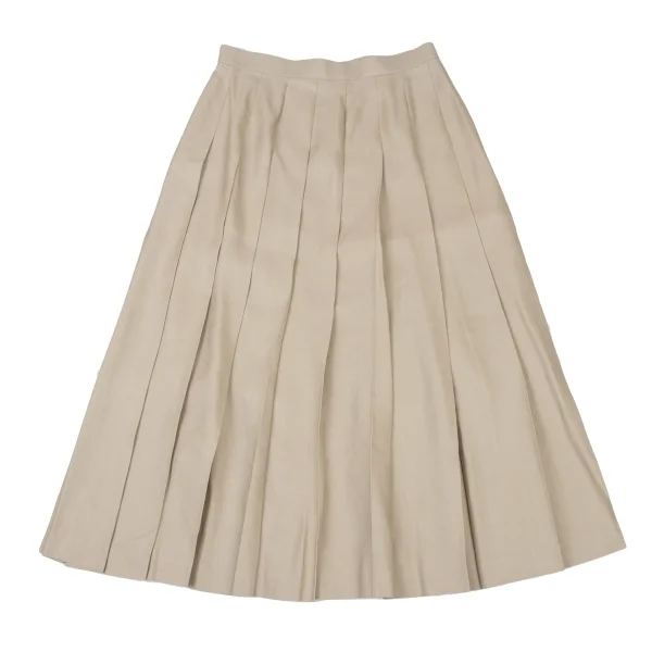 yoshie inaba Silk Linen Pleated Skirt K-174114_007