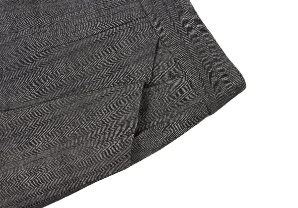 yoshie inaba Wool Paper Herringbone Skirt K-174116_004