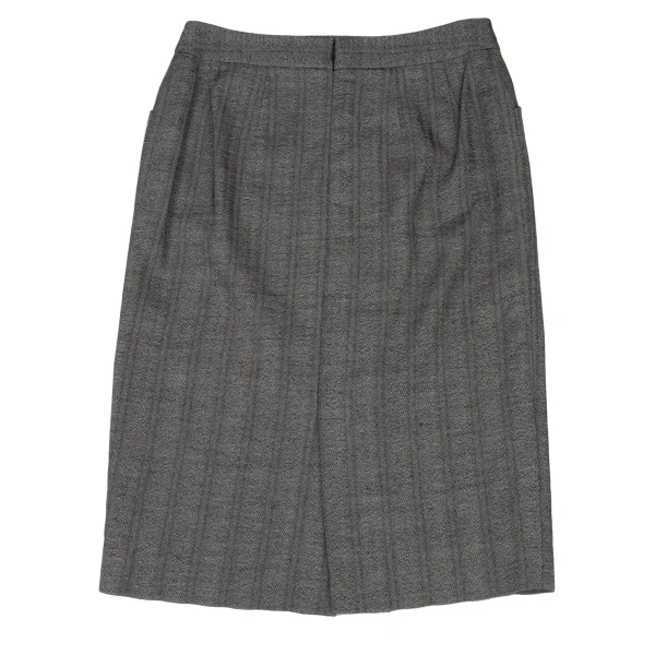 yoshie inaba Wool Paper Herringbone Skirt K-174116_006